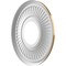Ekena Millwork Berkshire PVC Medallion (Canopies up to 4 1/2"), 10"OD x 3 1/2"ID x 3/4"P, Metallic Vintage Gold CMP10BEDVG - alternate 3
